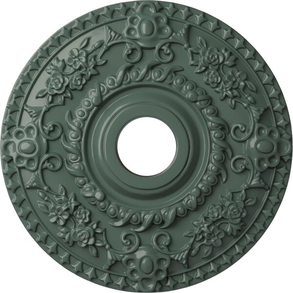Ekena Millwork Rose Ceiling Medallion (Fits Canopies up to 7 1/4"), 18"OD x 3 1/2"ID x 1 1/2"P, Cloud Burst CM18ROCBF - main